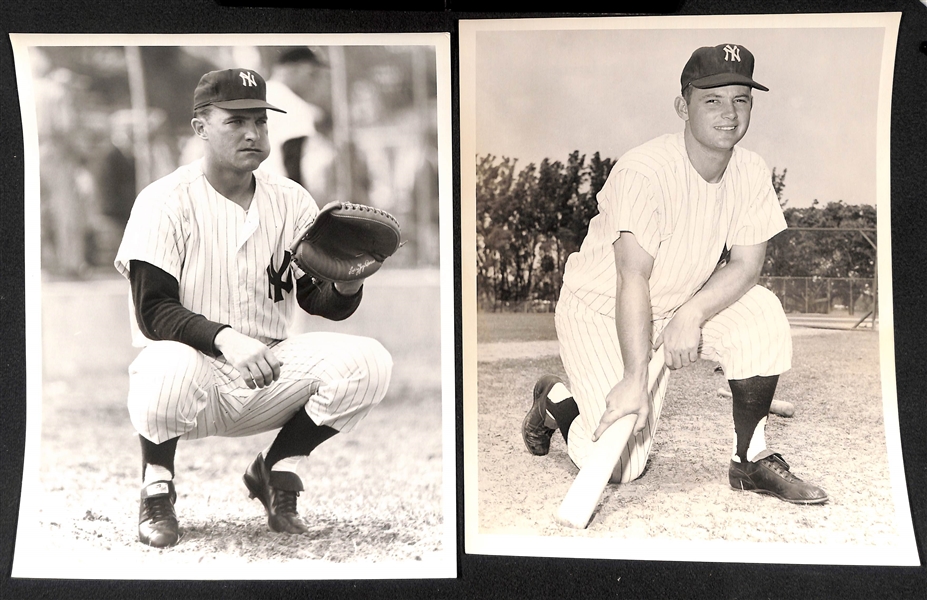 Lot of (15) Don Wingfield 1950s-1960 New York Yankees 8x10 Type 1 Photos (w. Original Envelope From Wingfield)